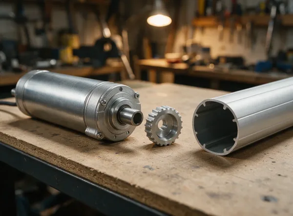 Motor tubular y su corona para motorizar persianas en Las Rozas de Madrid